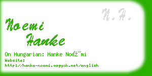 noemi hanke business card